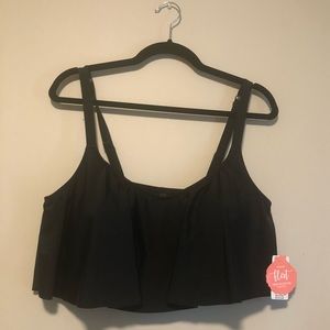 Torrid flirt flounce swim top